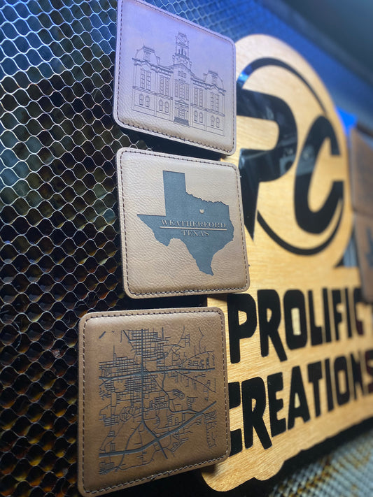 Weatherford Texas Coaster Set